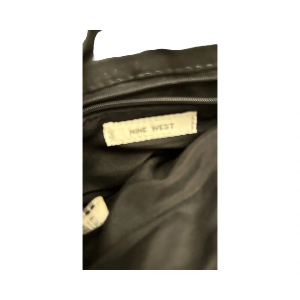 Nine West Shiny Black Crossbody Bag